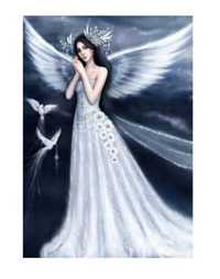 Mozaika haft diamentowy kobieta anioł