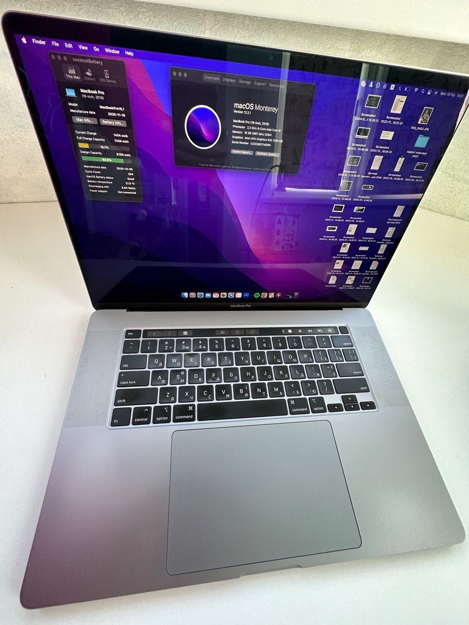 Ноутбук Apple MacBook Pro 16 Retina, Space Gray 1TB 2019