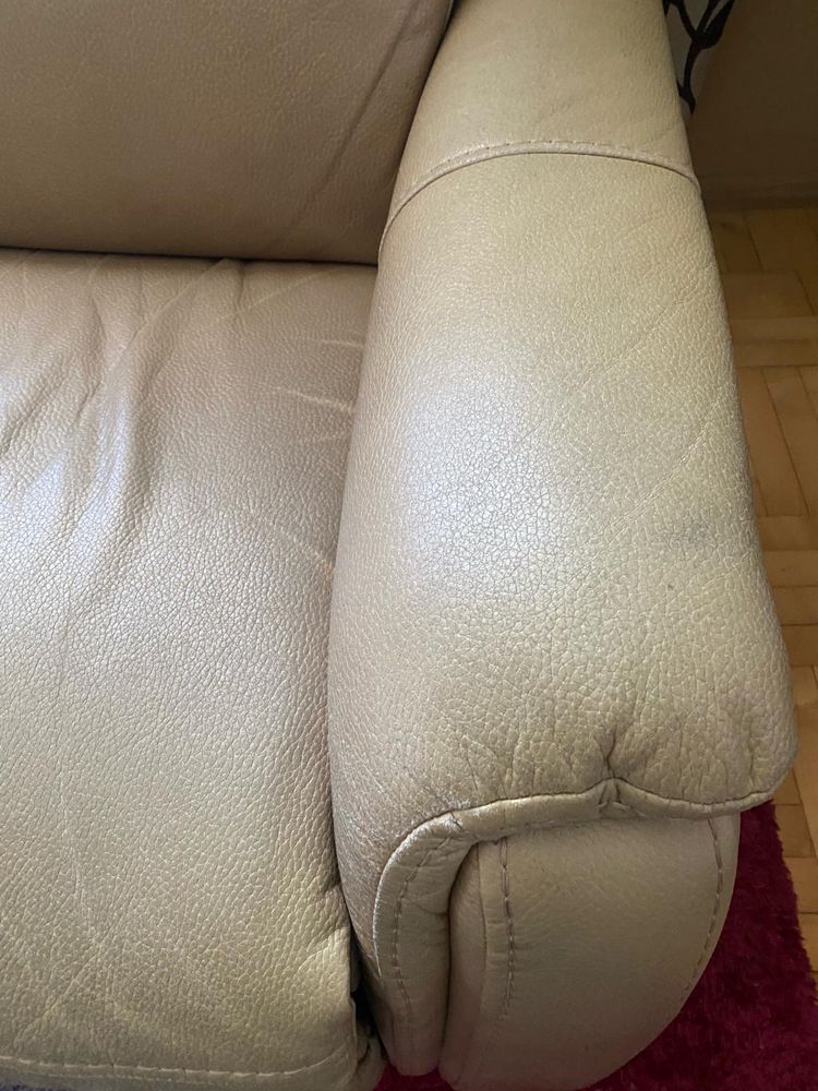 Zestaw wypoczynkowy CHEERS kanapa + 2 fotele, funkcja relax, beżowy
