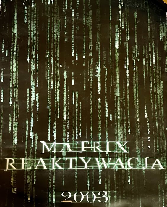 MATRIX Reaktywacja 2003 oryginalny plakat filmowy kinowy wachowski