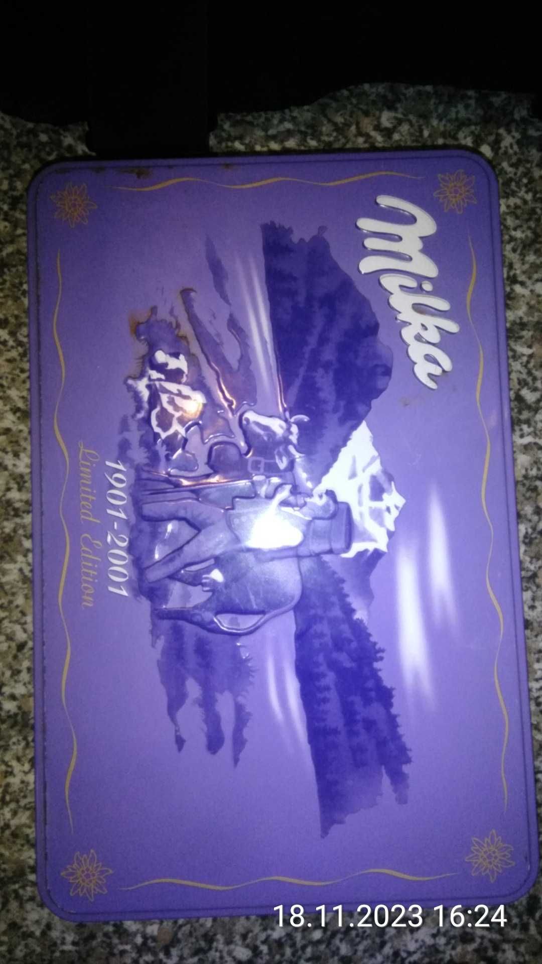 Milka puszka z cyny limited edition 1901 do 2001