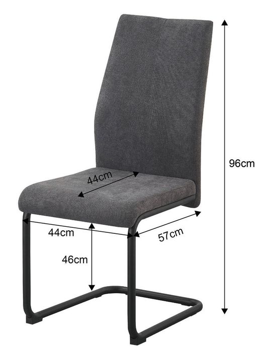 Krzesła fotel szarą mikrofibra