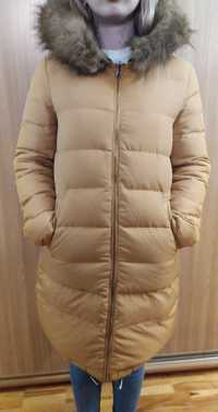 Продам женскую куртку пуховик теплый, двухсторонний ZARA.