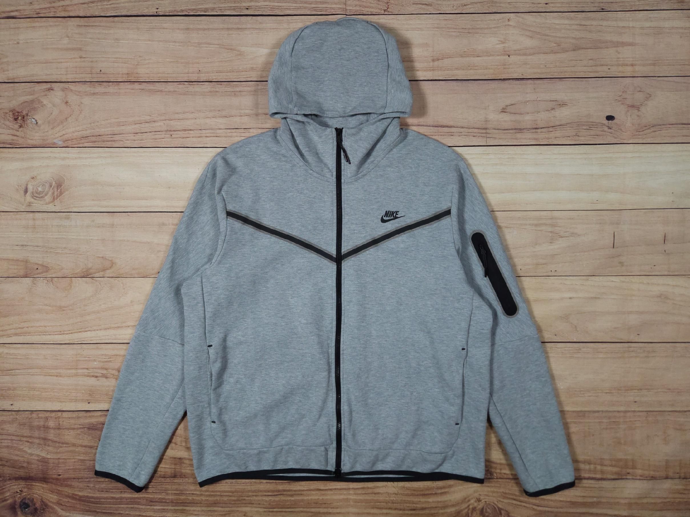 NIKE Tech Fleece Bluza Szara Męska r. XL