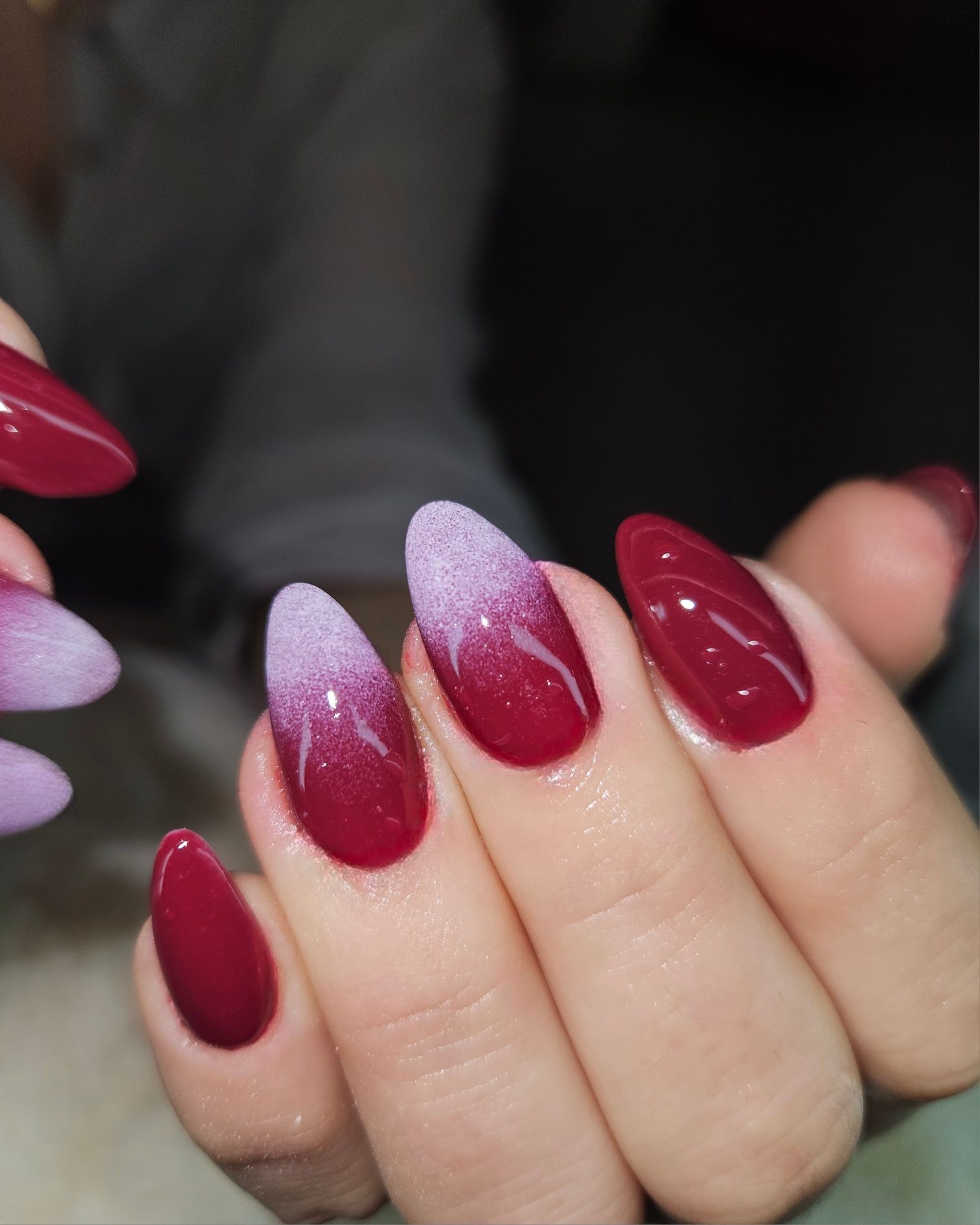 Unhas de gel,  imersão em pó