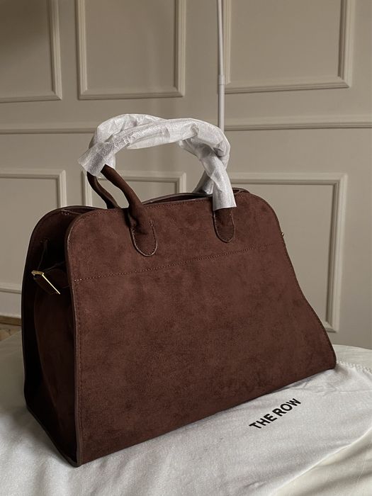 Жіноча сумка коричнева замша нова велика сумка the row