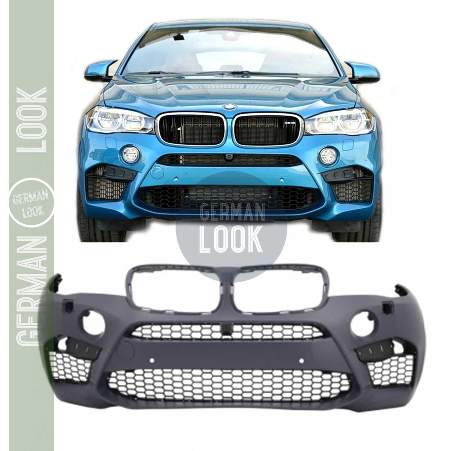 Para-choque frontal para BMW X6 F16 2014 a 2018 look X6M