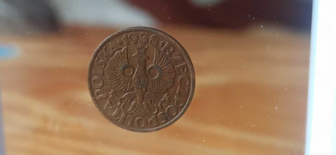 II RP, Moneta 2 grosze 1938r Piękny Stan (1)