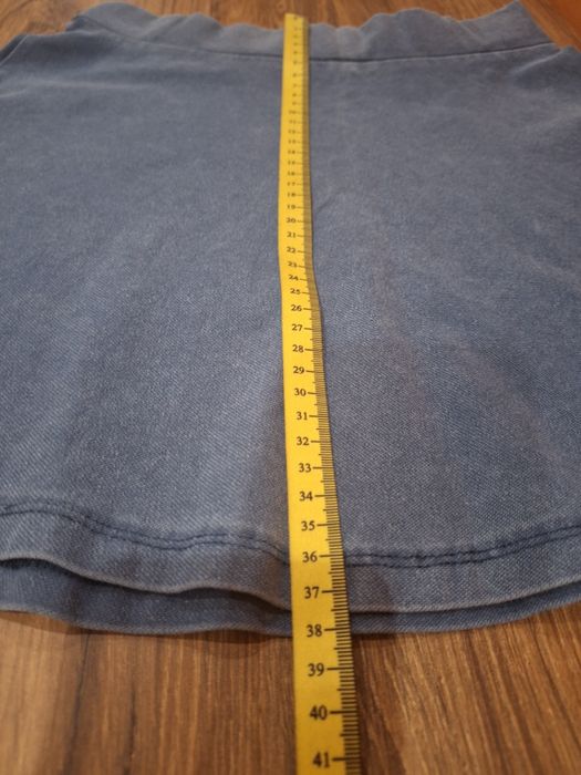 Błękitno-szara mini spódniczka H&M