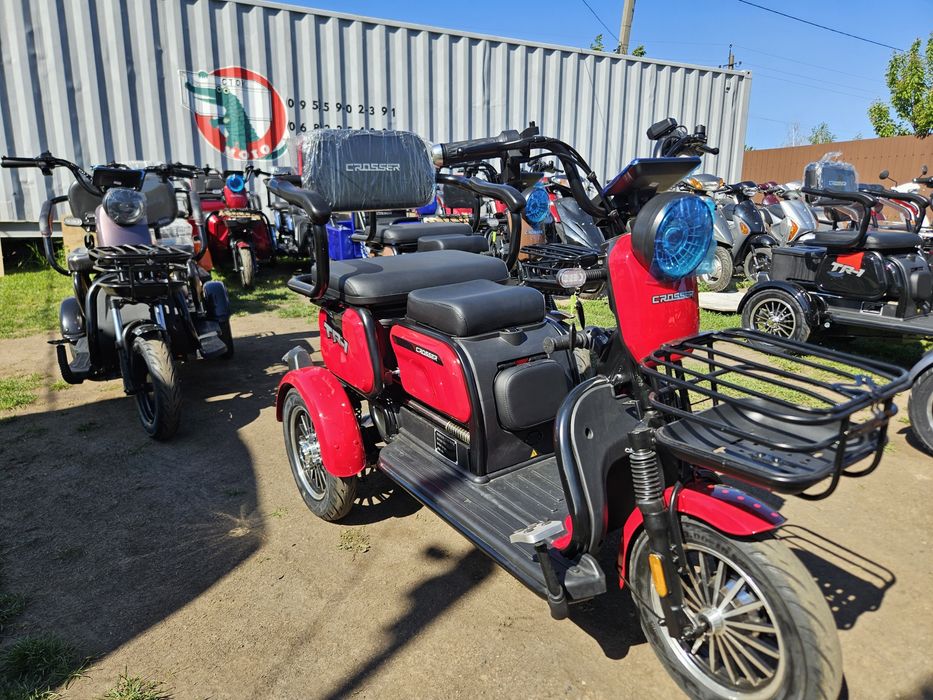 Електротрайк Трицикл Триколісний мопед трёхколёсный електроскутер