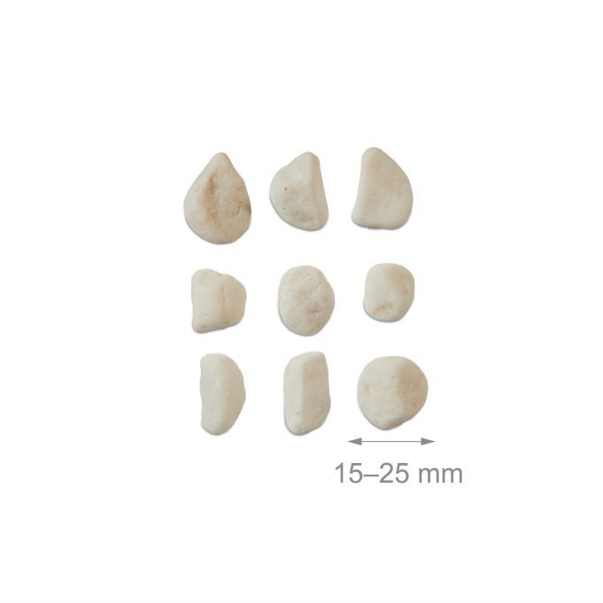 Kamienie marmurowe białe 15-25mm