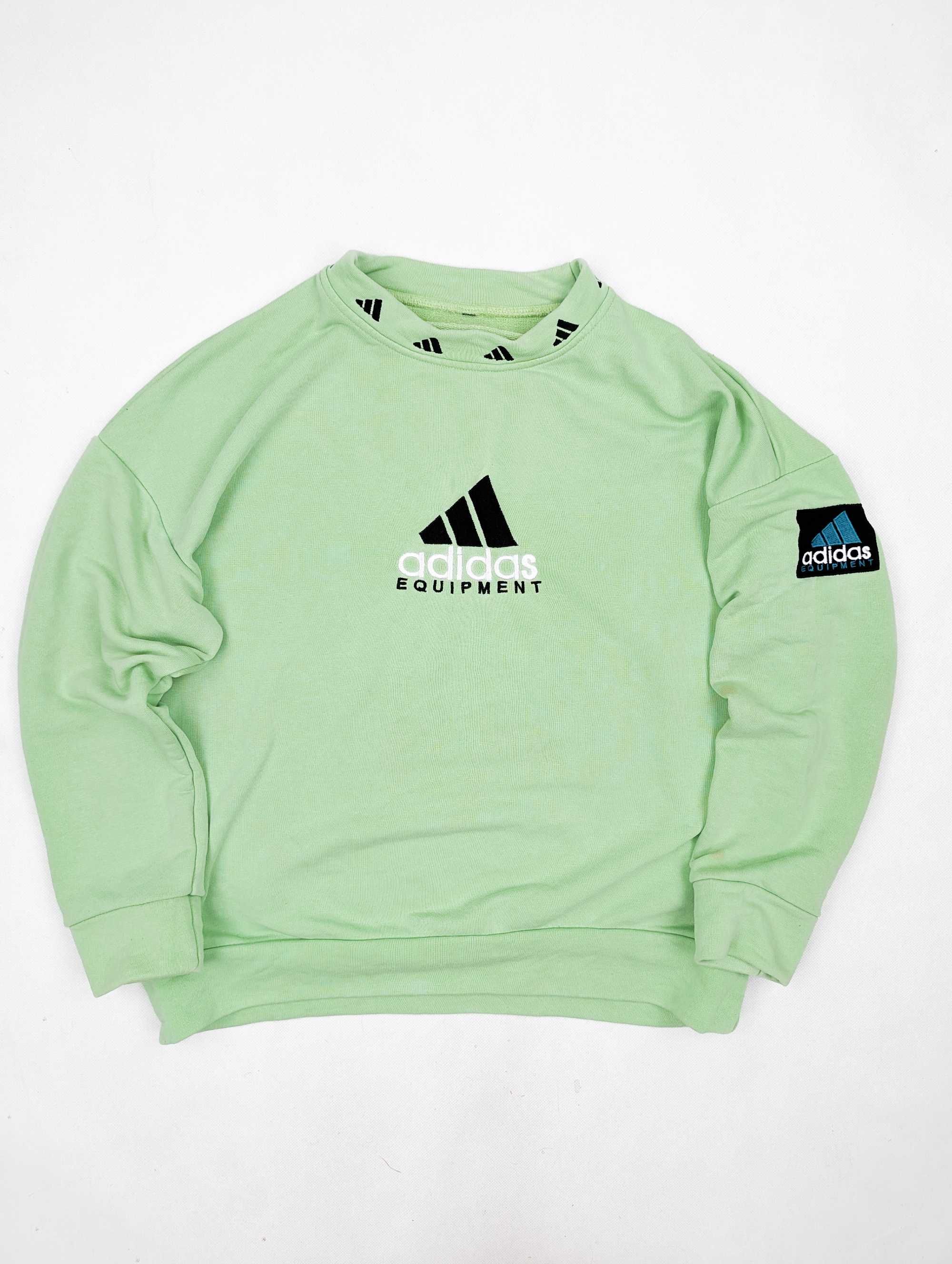 Adidas Equipment zielona bluza M logo