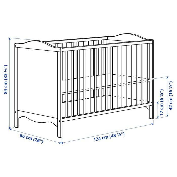 Berço Ikea semi novo + Colchão