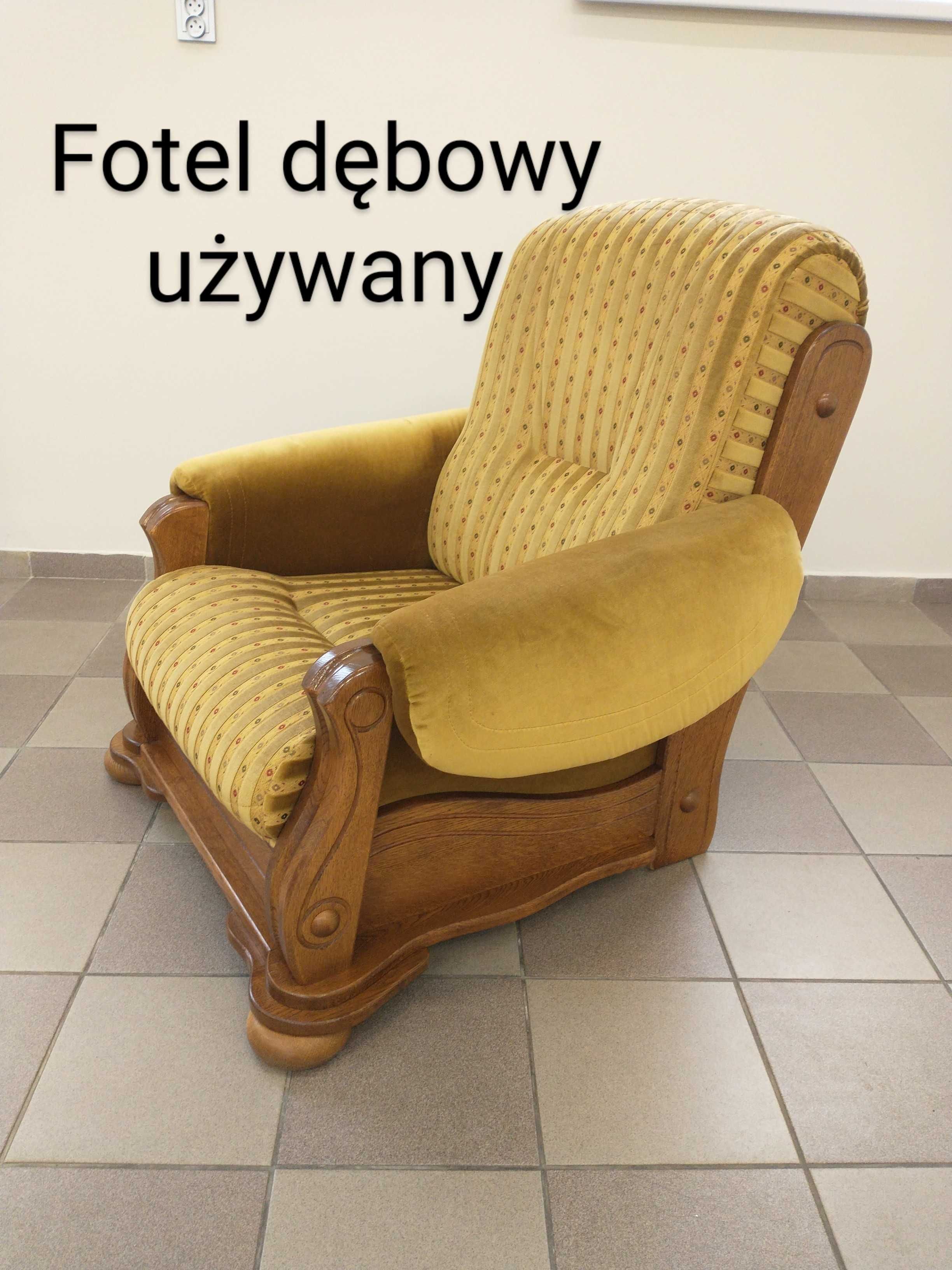Narożnik dębowy i fotel