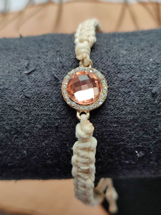 Bransoletka makrama cyrkonia