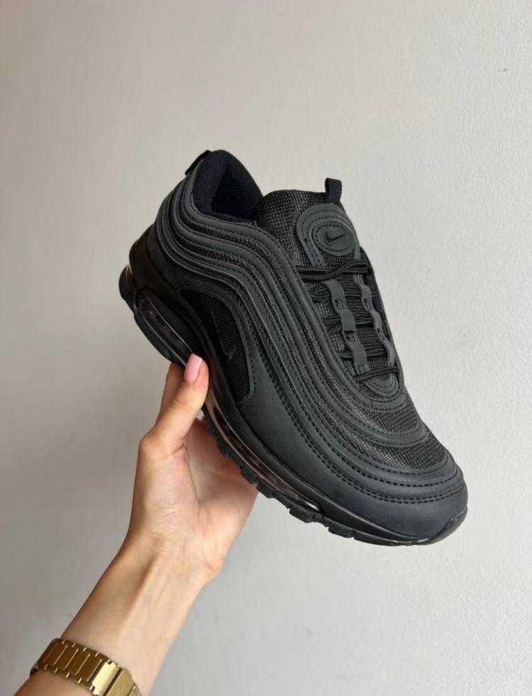 (БЕЗ ПЕРЕДОПЛАТИ)Nike Air Max 97 Triple Black найк аір макс 97 чорні