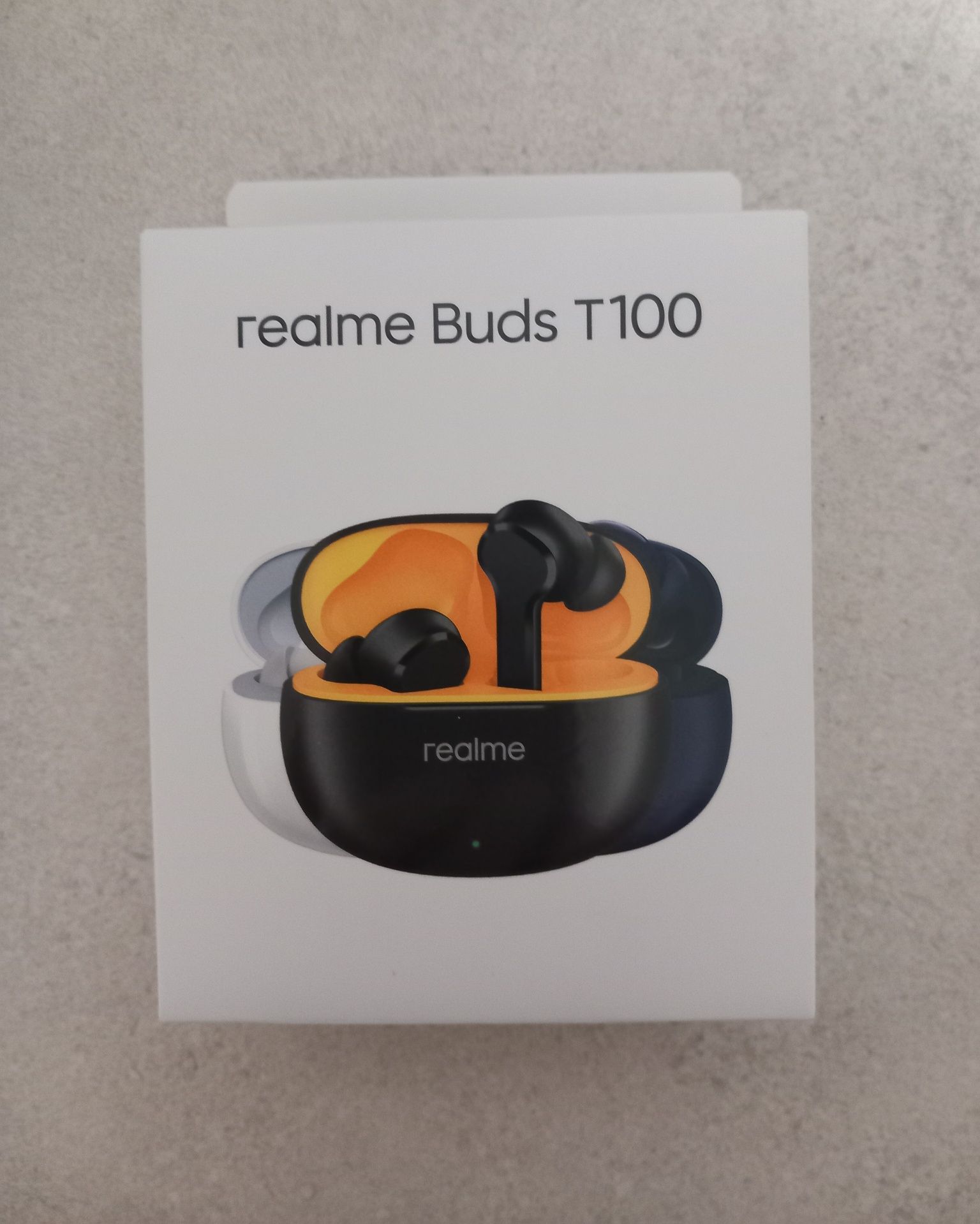 Słuchawki czarne bezprzewodowe "Realme Buds T100