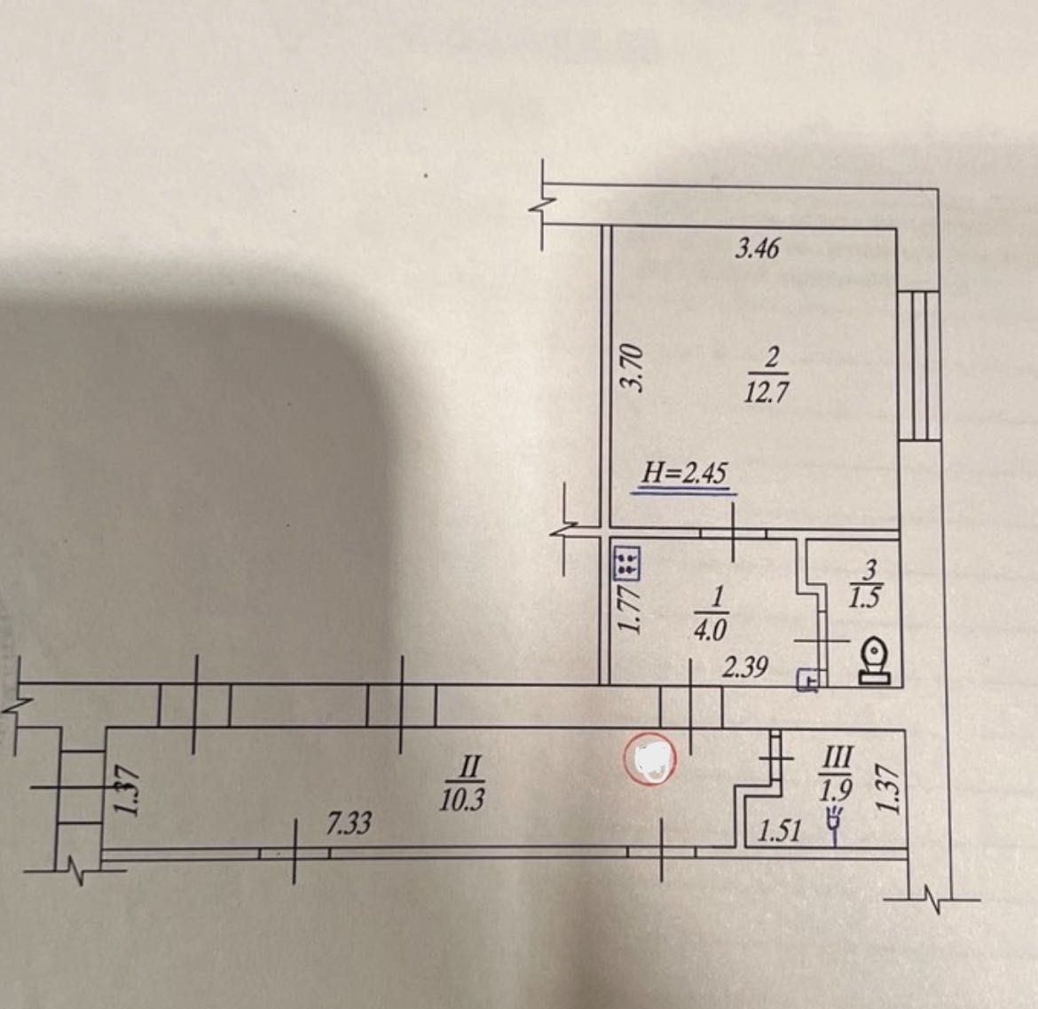 Продам 1 комн гостинку, ул. Киргизская