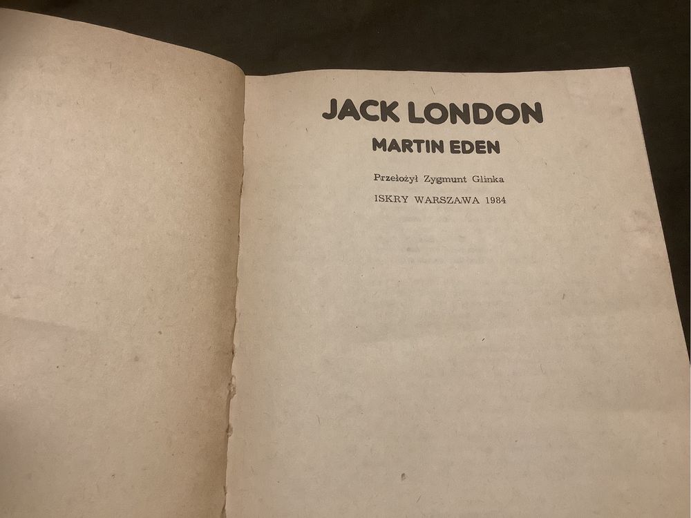 Jack London Martin Eden