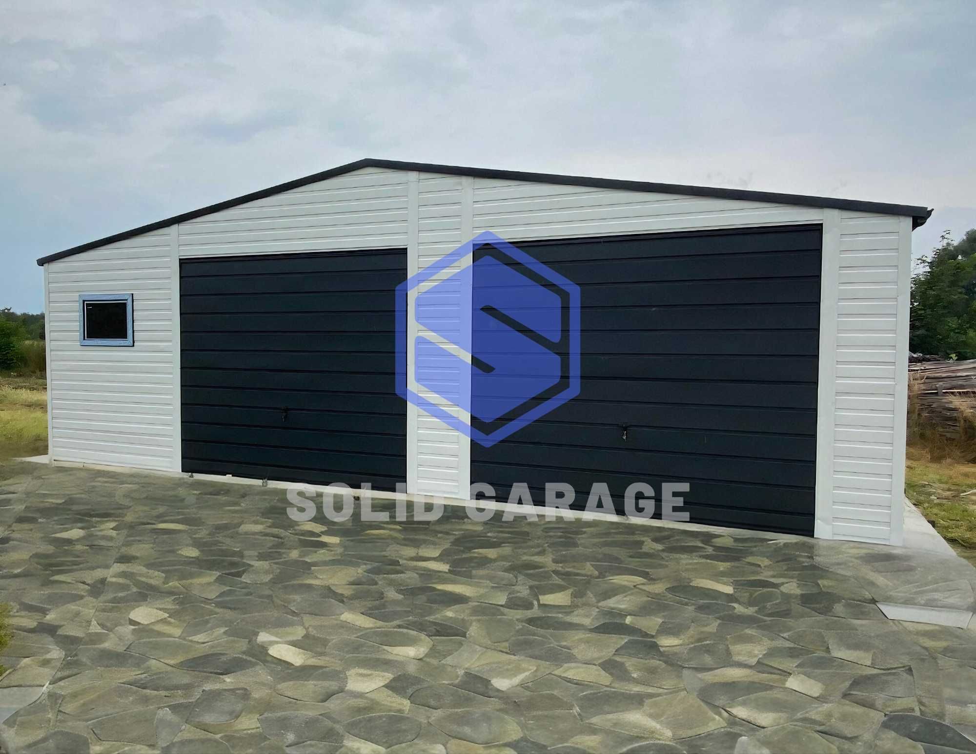 Garaż blaszany ogrodowy garaz dowolny wymiar 9x5m (8x5 9x6 10x8 11x7)
