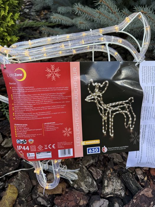 Світлодіодний новорічний олень, лошадка, потяг