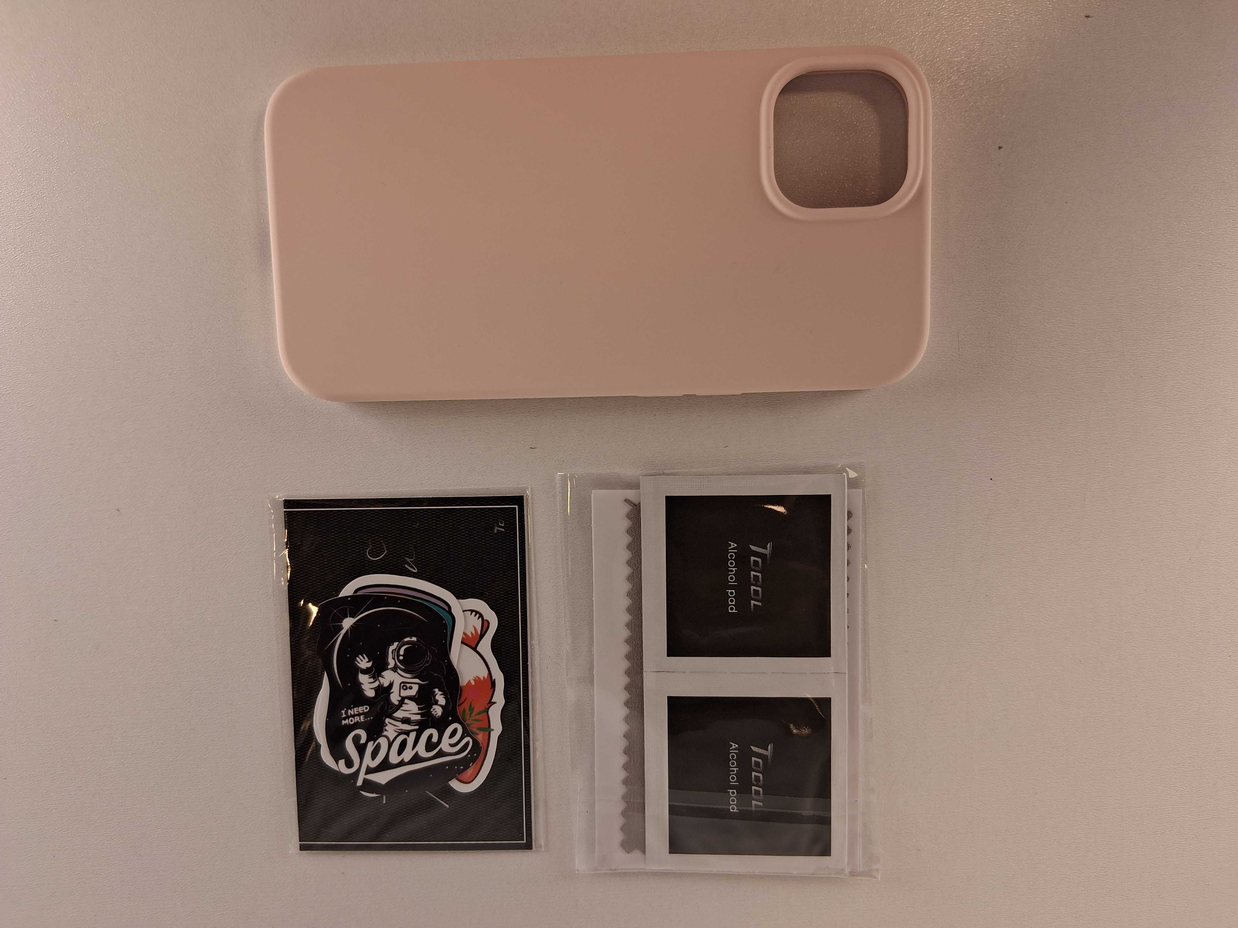 Y138 Nowe Różowe Etui + Szkło Hartowane Tocol do iPhone 13