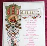 Entroncamento 1887 menu almoço Príncipe D. Carlos ida a Tancos, raro