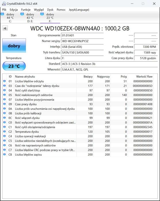Dysk twardy 1TB WD Blue WD10EZEX