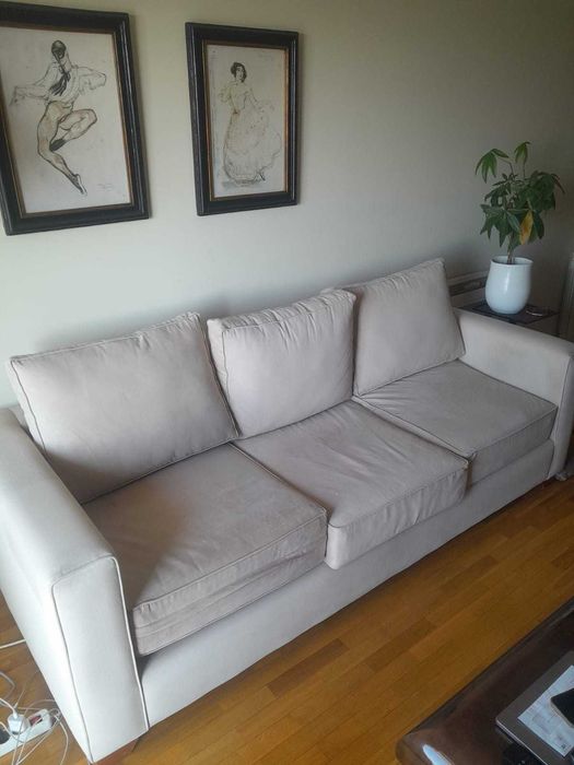 Sofa 3 lugares branco