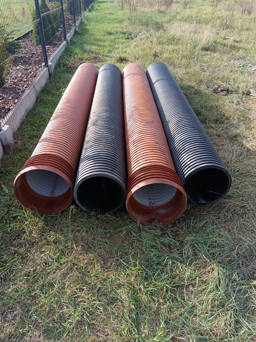Rura karbowana fi 400 SN8 odcinki 3m, 6m przepustowa, wjazdy, mostki P