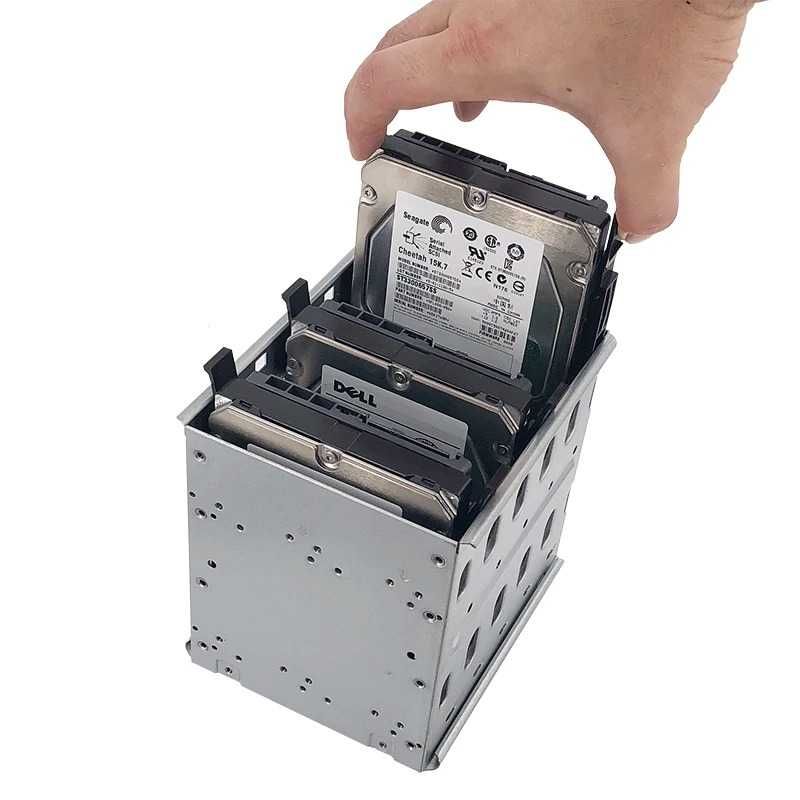 Drive Bay em Aço Inoxidável para Discos de 5,25" com Ventilador - Novo