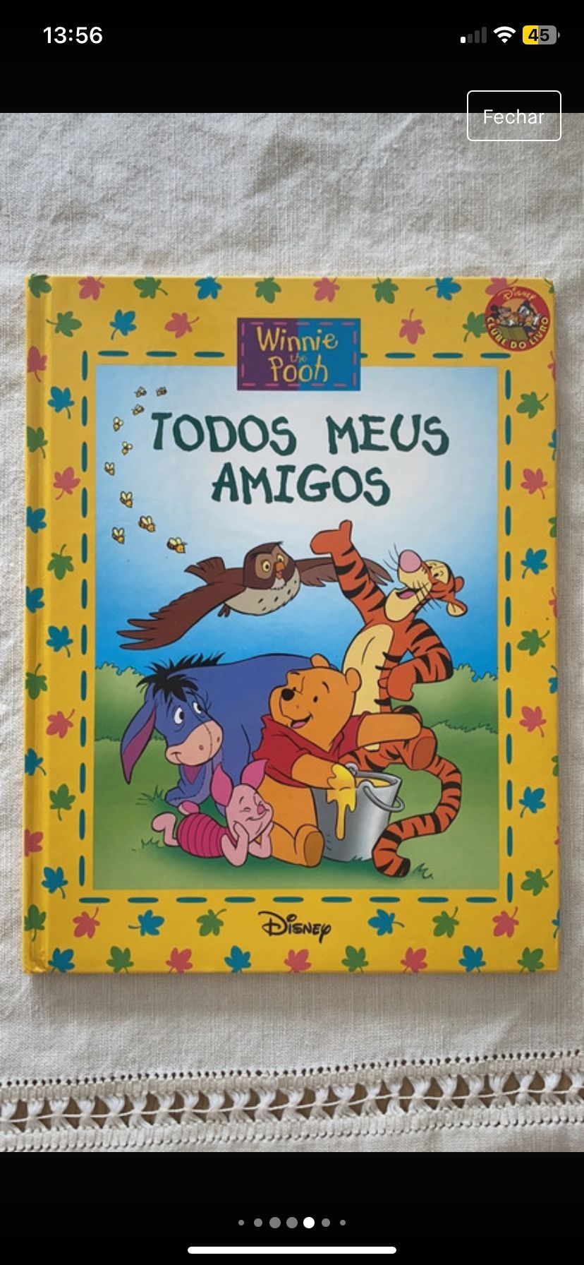 4 livros da colecção Winnie the Pooh, Disney. novos.