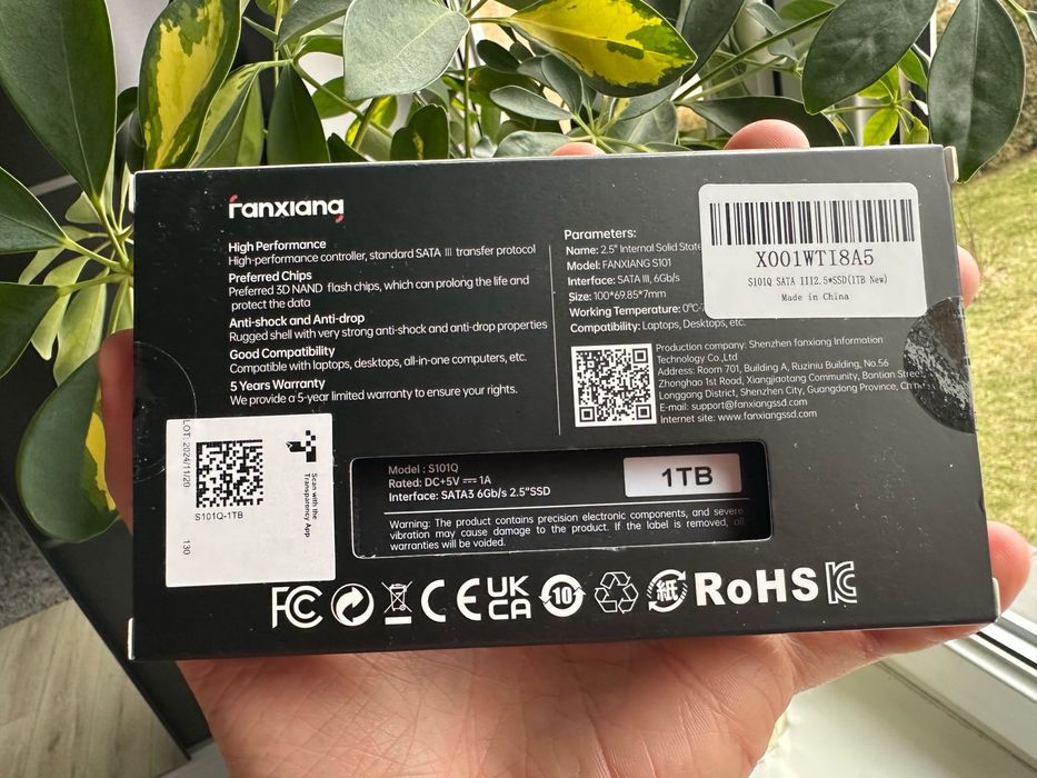 Dysk Ranxiana SSD S101 SATA III 6Gb/s 2,5″ czarny TOMI-TECH