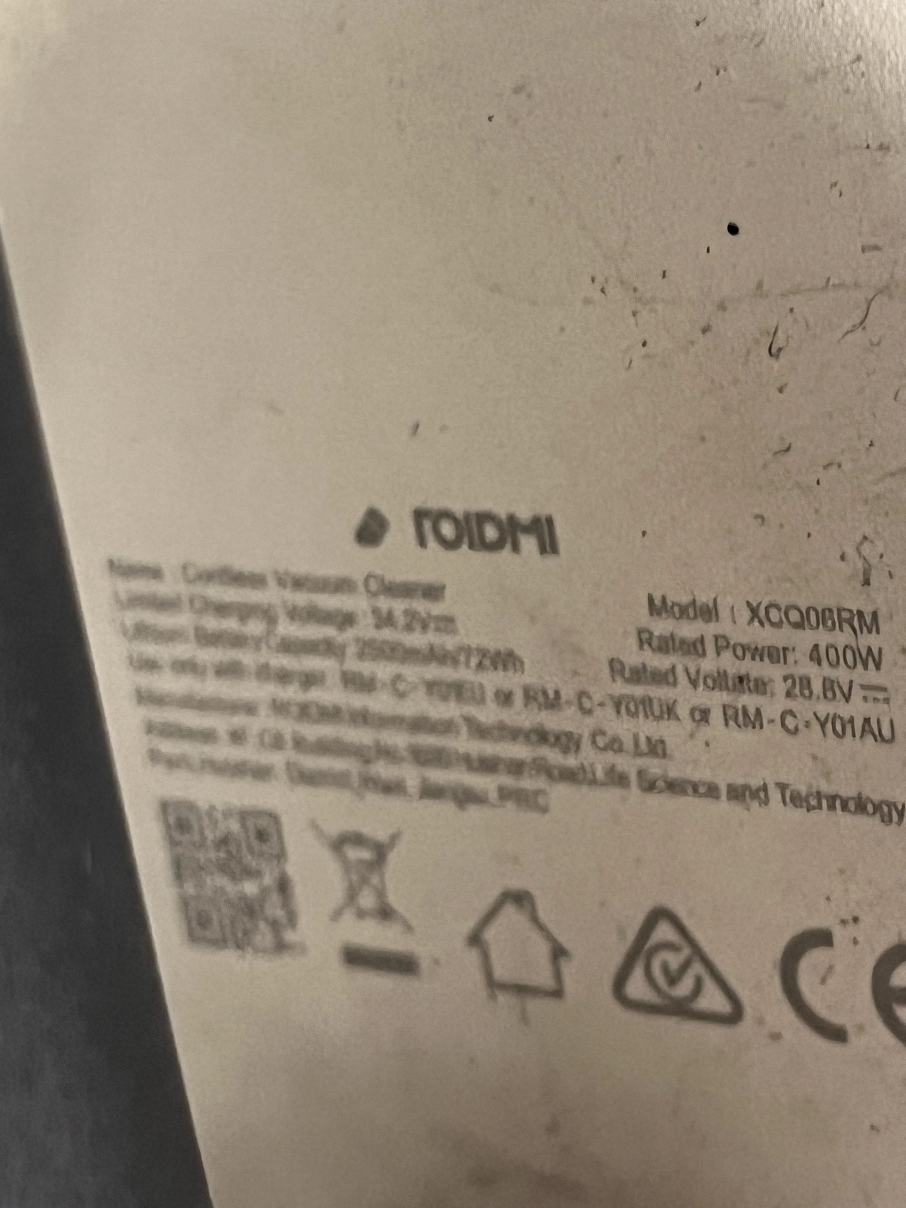 Пылесос Xiaomi Roidmi Cordless Vacuum Cleaner X20 model XCQ06RM