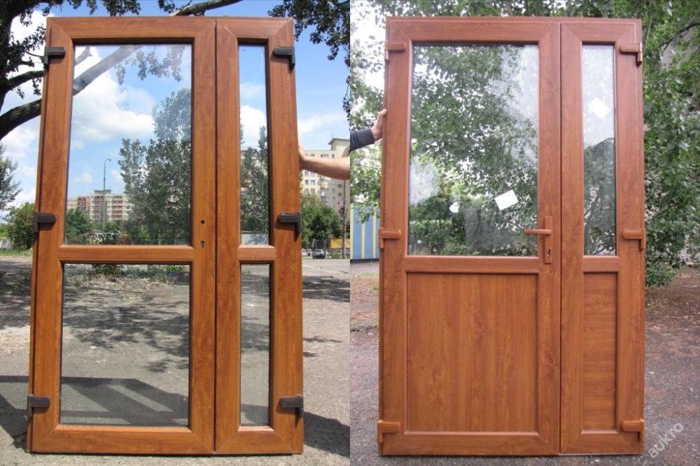 Drzwi PCV Złoty Dąb 150 X 210 sklepowe Opole
