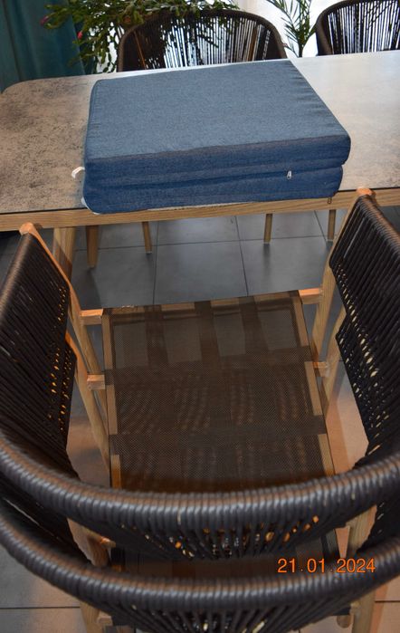 krzesło ogrodowe technorattan nowoczesne salon patio taras