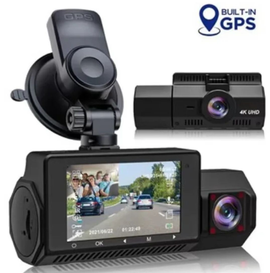 Dualcam 4k uhd gps parking monitor 24 usbC rejestrator kamera fhd