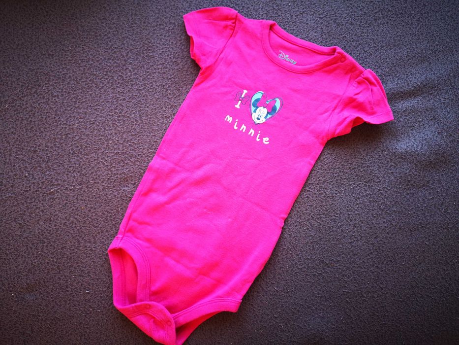 Disney Baby różowe body Myszka Minie 86cm 12-18m.