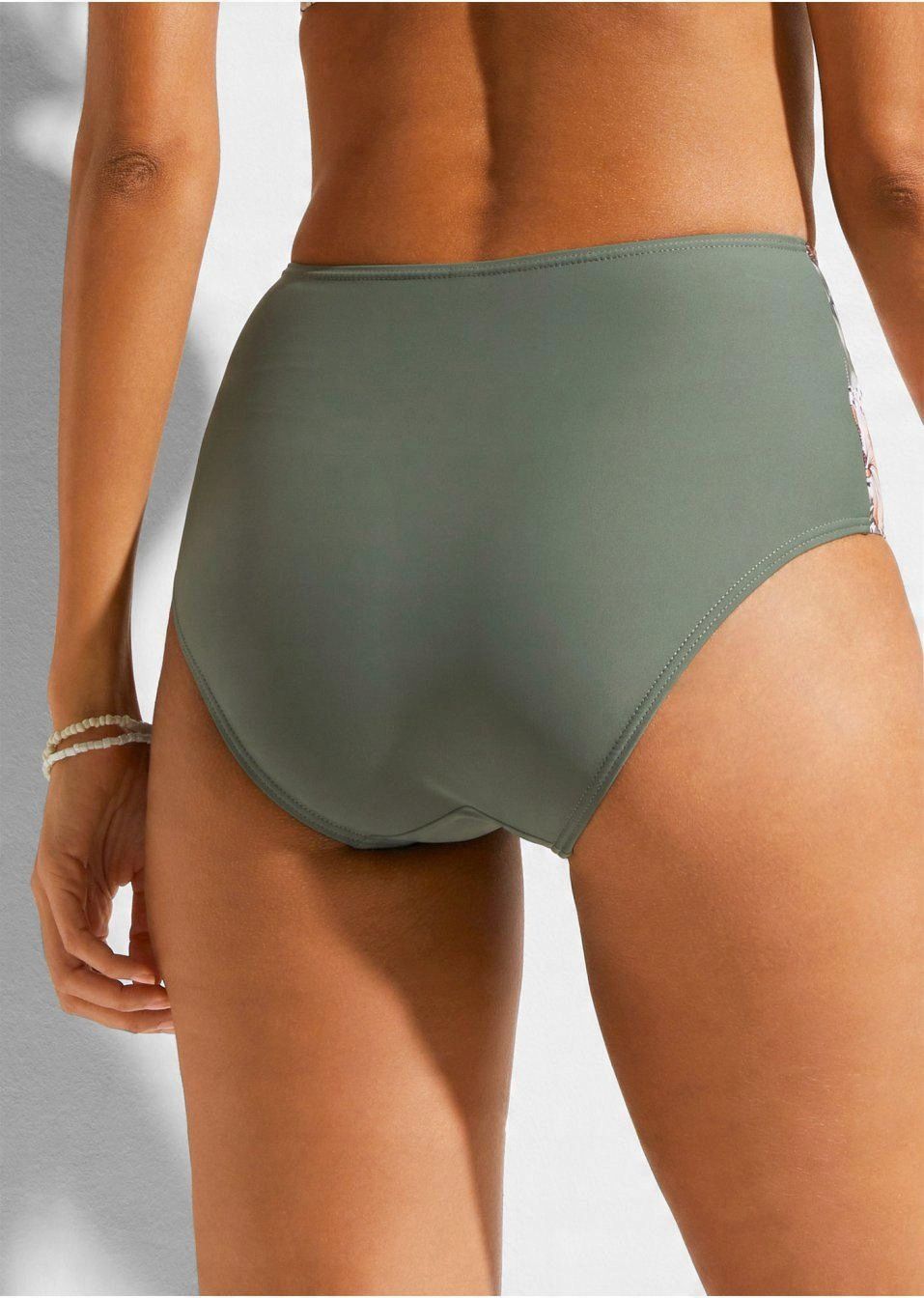 B.P.C. figi bikini z wysokim stanem khaki ^38