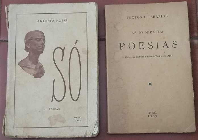 4 livros antigos de POESIA - 1899, 1939 e 1944