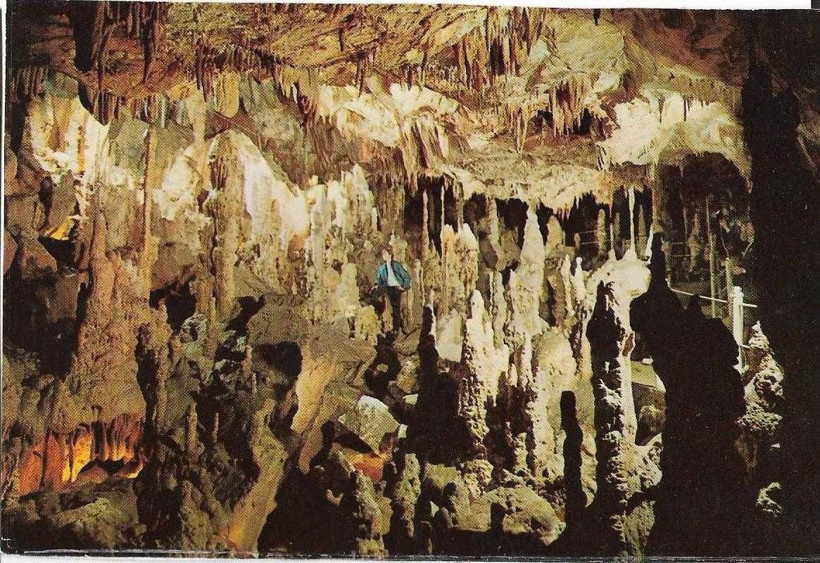 Grutas de Santo António - Postais antigos (cerca de 30 anos) - Postais