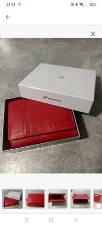 Nowy portfel damski VALENTINI FERRARI RED