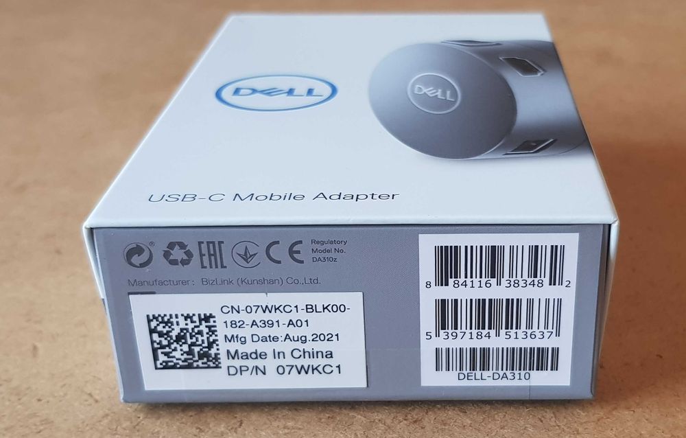 Adaptador multiportas USB-C 7-em-1 Dell DA310 NOVO