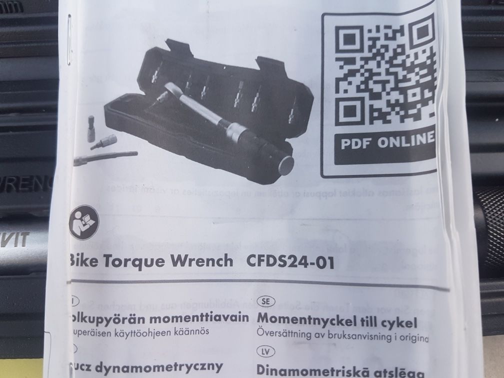 ZESTAW Klucz dynamometryczny 2-24Nm rowerowy Crivit