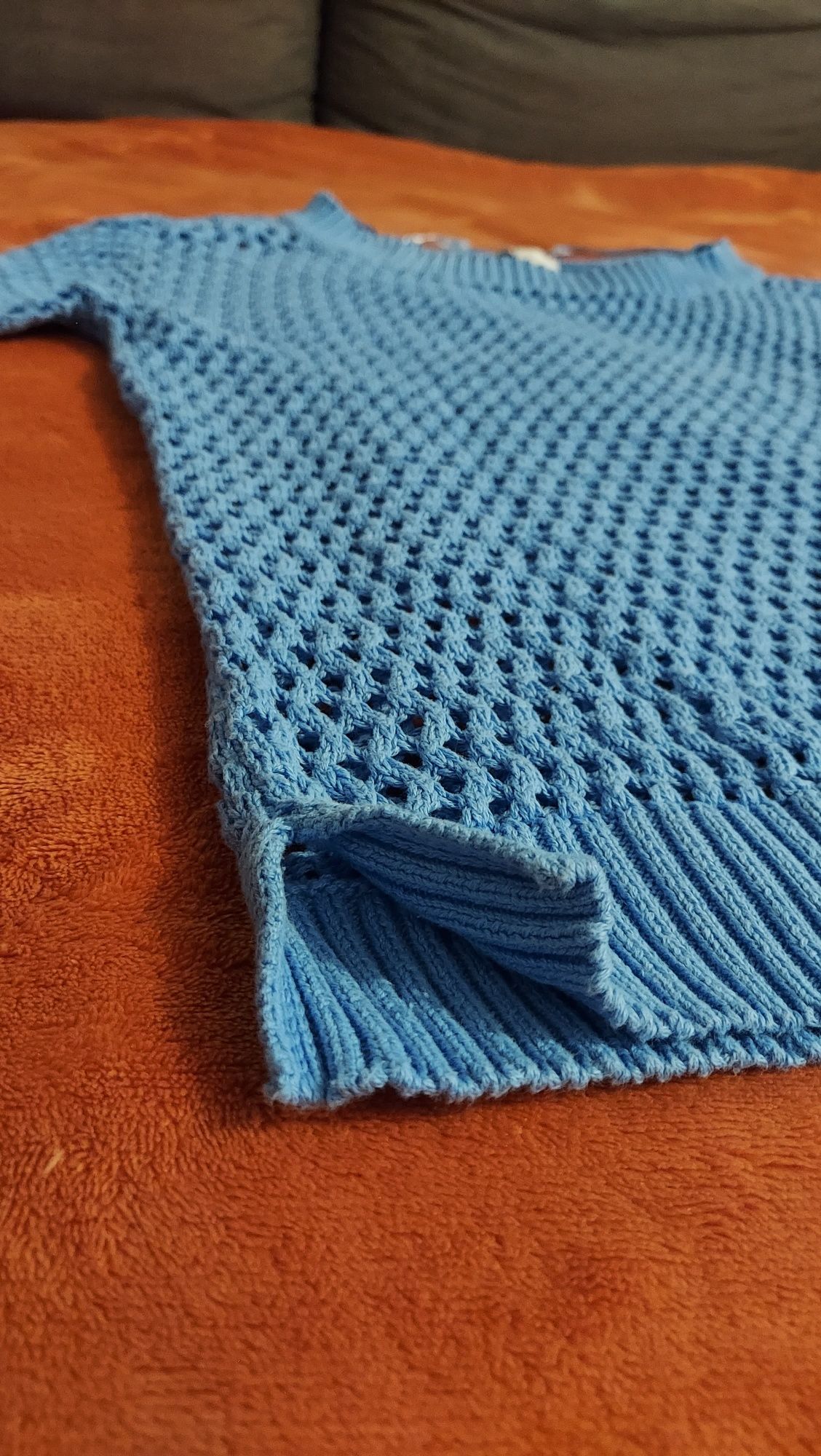 Bawełniany sweter "siatka"