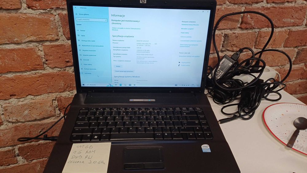 HP 550 Hewlett Packard laptop sprawny