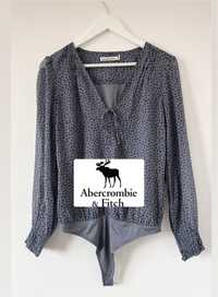 Abercrombie & Fitch szyfonowe koszulowe body