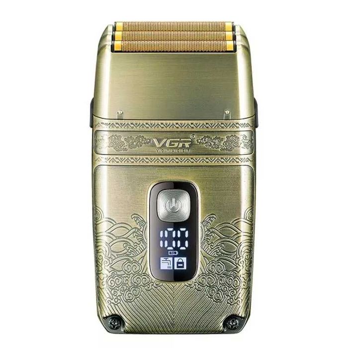 Електробритва VGR V-335 шейвер, потрійне лезо, IPX6, LED display