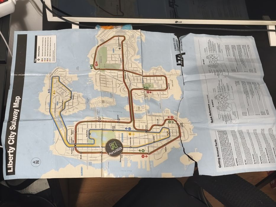 GTA IV - PS3: Mapa (rasgado) - para completar caixa coleção