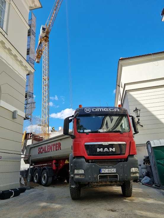 Wynajem BDO Transport Maszyn Gabaryty Wywrotki 8x8